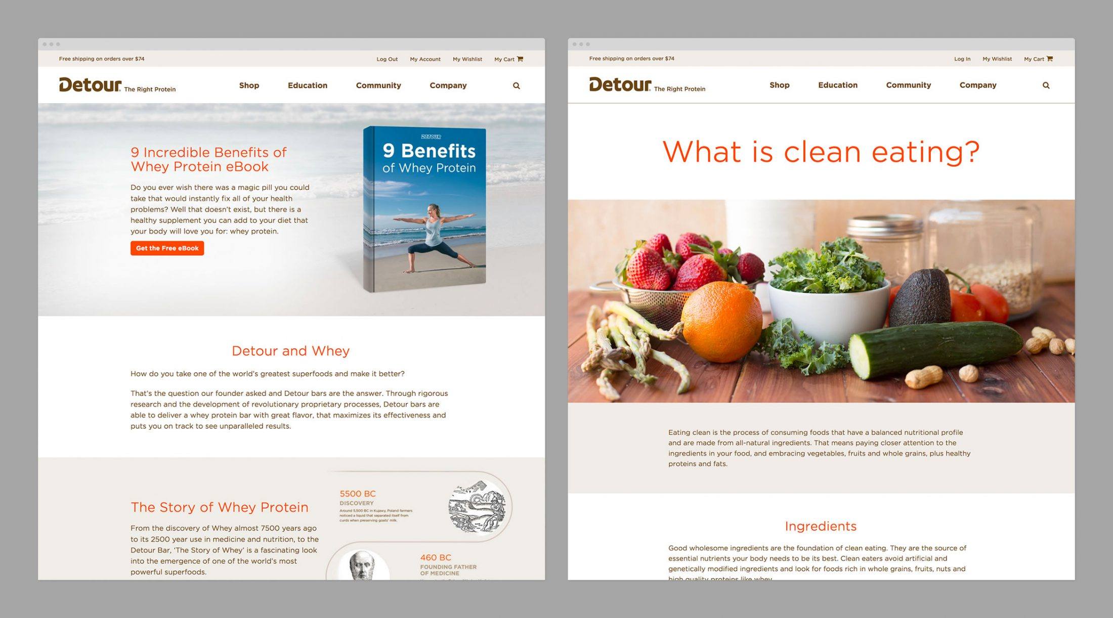 Detour Bar website